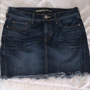 Express jean skirt